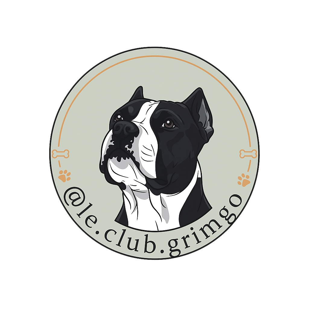 Logo Le Club Grimgo, pension canine familiale